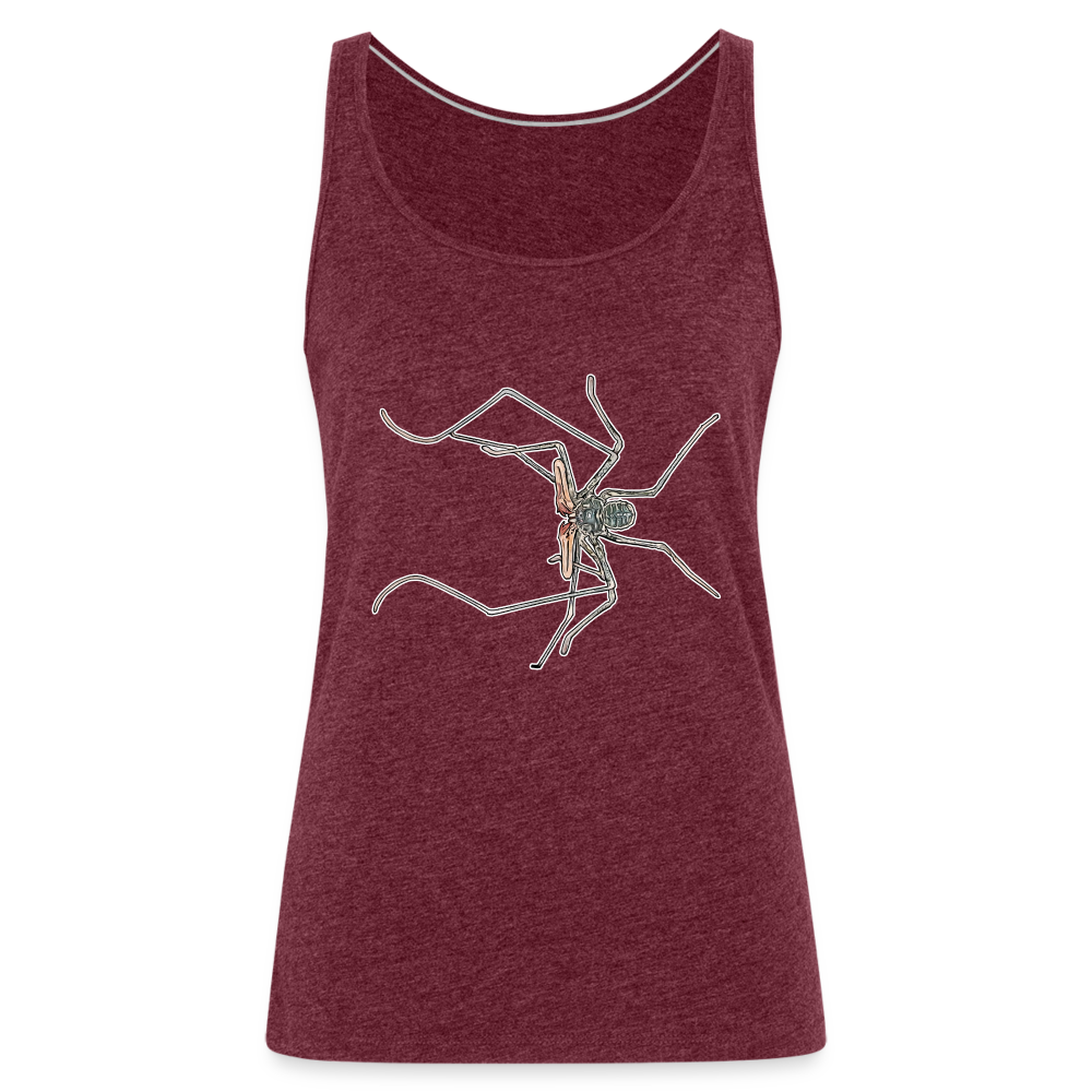 Frauen Tank Top Euphrynichus bacillifer - Bordeauxrot meliert