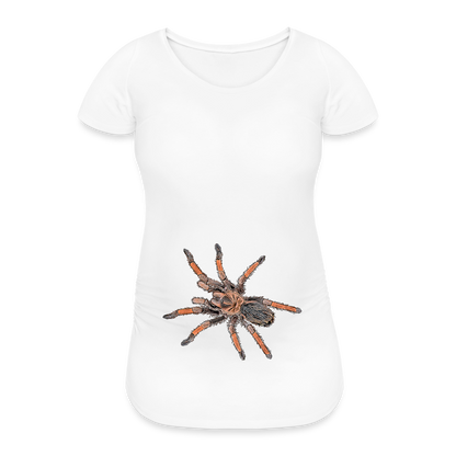 Frauen Schwangerschafts-T-Shirt Brachypelma emilia - weiß