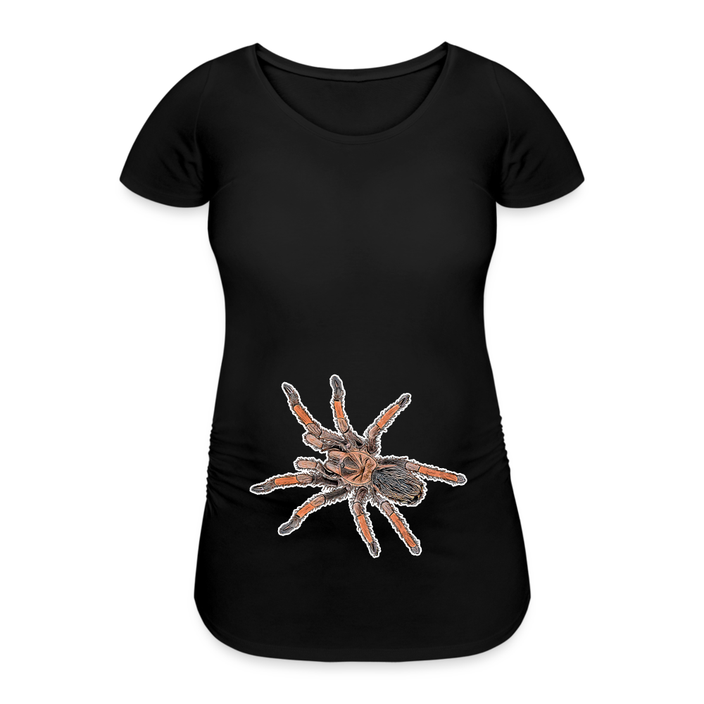 Frauen Schwangerschafts-T-Shirt Brachypelma emilia - Schwarz