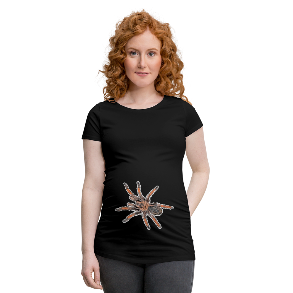 Frauen Schwangerschafts-T-Shirt Brachypelma emilia - Schwarz