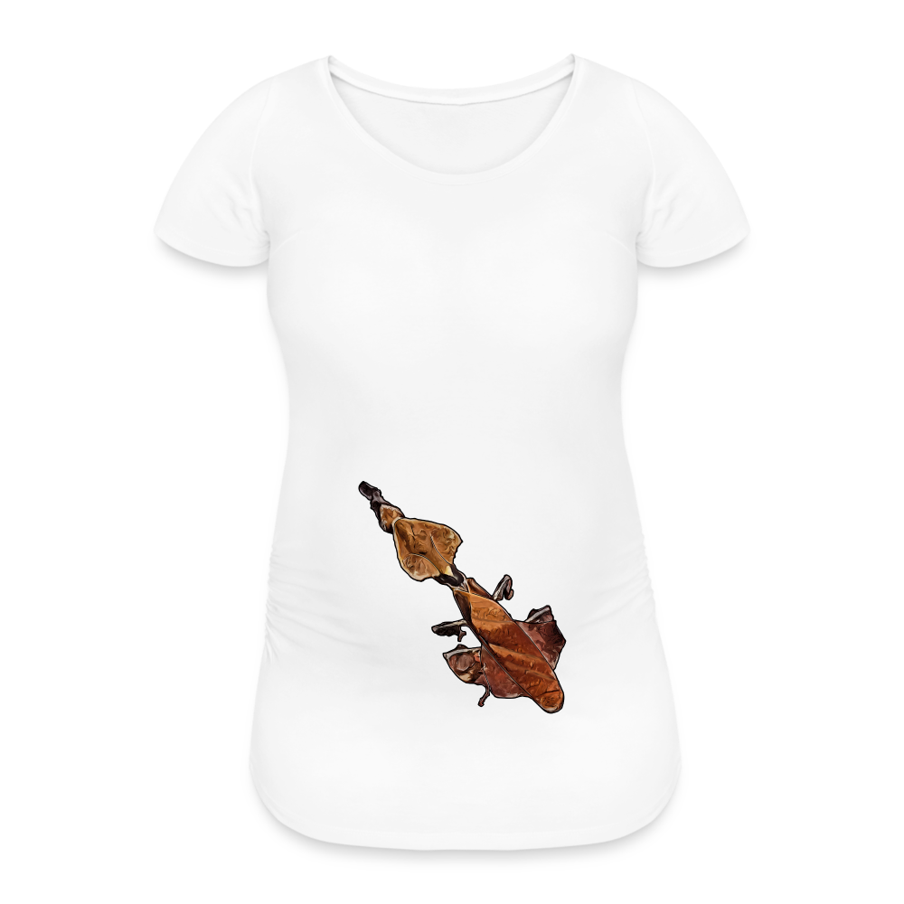 Frauen Schwangerschafts-T-Shirt Phyllocrania paradoxa female - weiß
