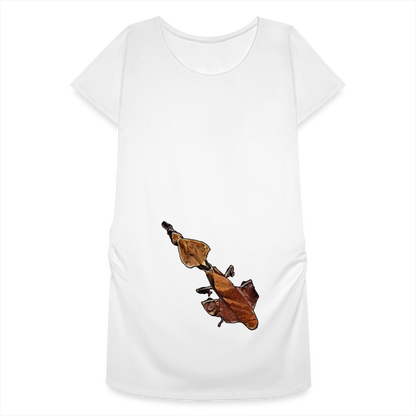 Frauen Schwangerschafts-T-Shirt Phyllocrania paradoxa female - weiß