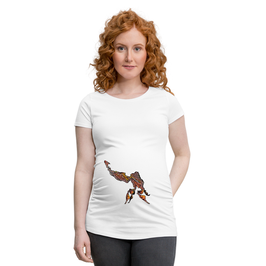 Frauen Schwangerschafts-T-Shirt Phyllocrania paradoxa male - weiß