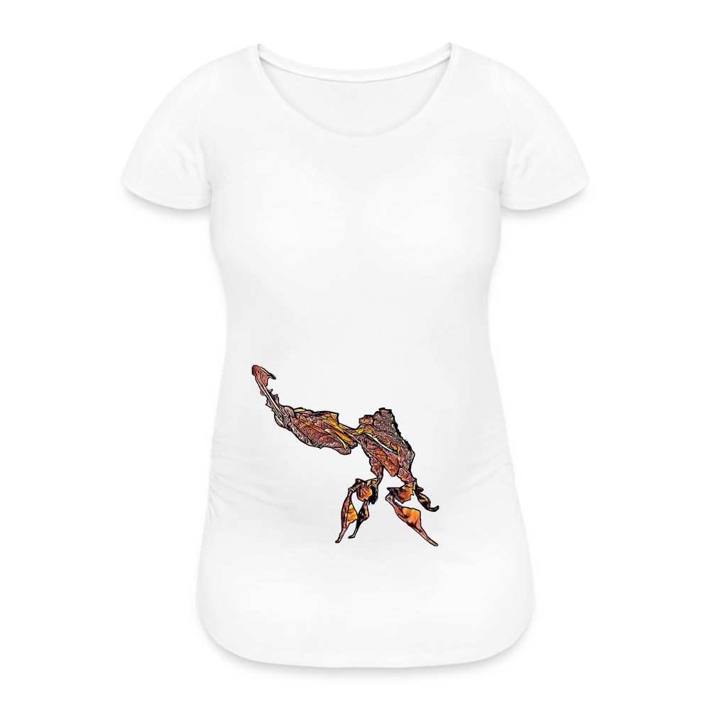 Frauen Schwangerschafts-T-Shirt Phyllocrania paradoxa male - weiß