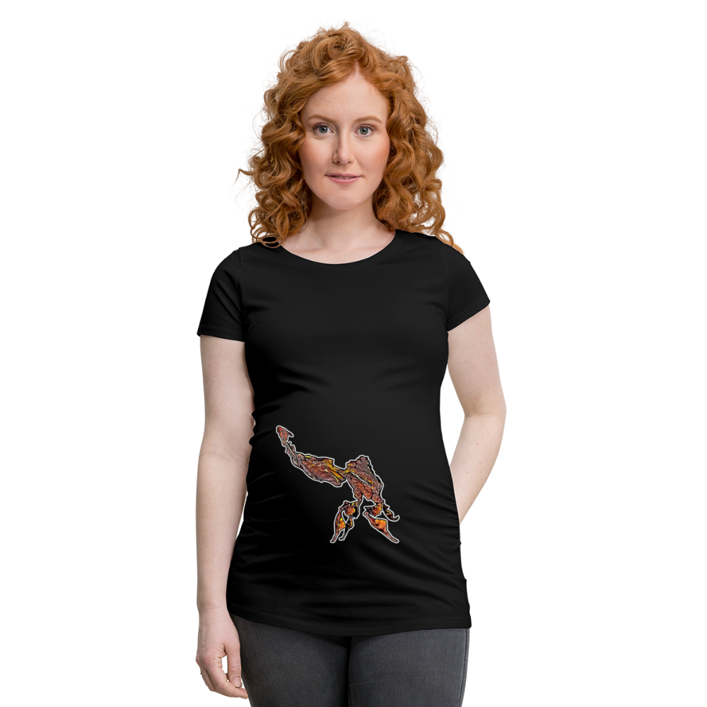 Frauen Schwangerschafts-T-Shirt Phyllocrania paradoxa male - Schwarz