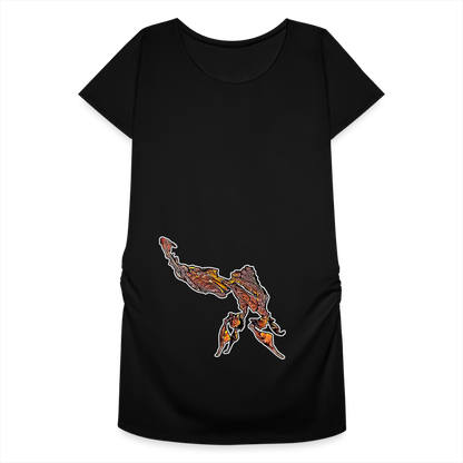 Frauen Schwangerschafts-T-Shirt Phyllocrania paradoxa male - Schwarz