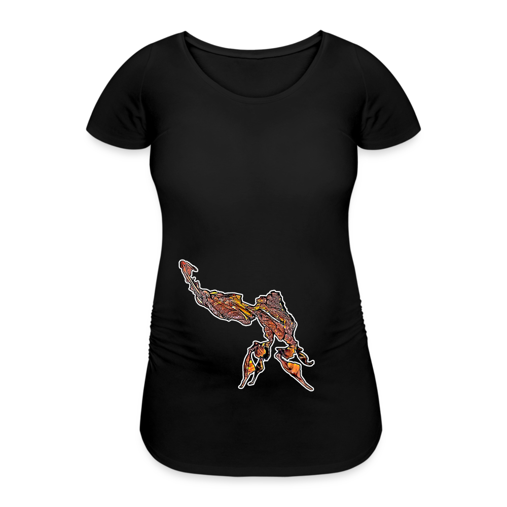Frauen Schwangerschafts-T-Shirt Phyllocrania paradoxa male - Schwarz