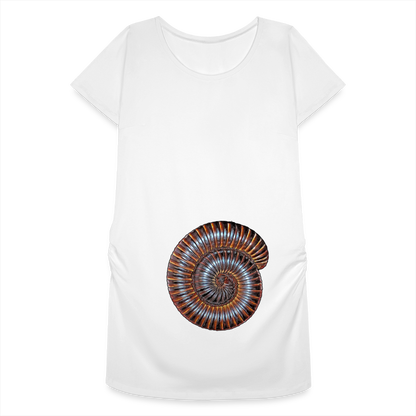 Frauen Schwangerschafts-T-Shirt Archispirostreptus gigas - weiß