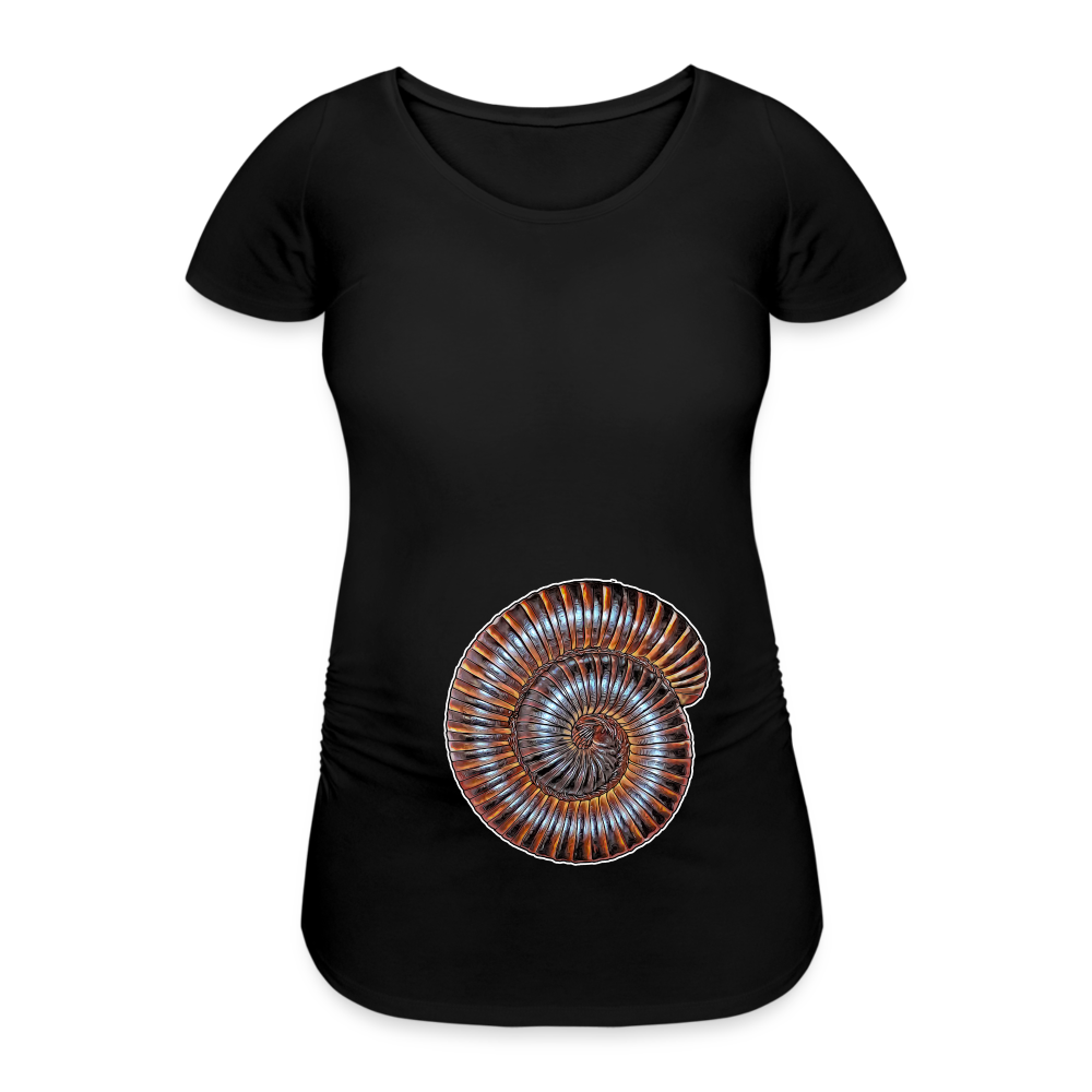 Frauen Schwangerschafts-T-Shirt Archispirostreptus gigas - Schwarz