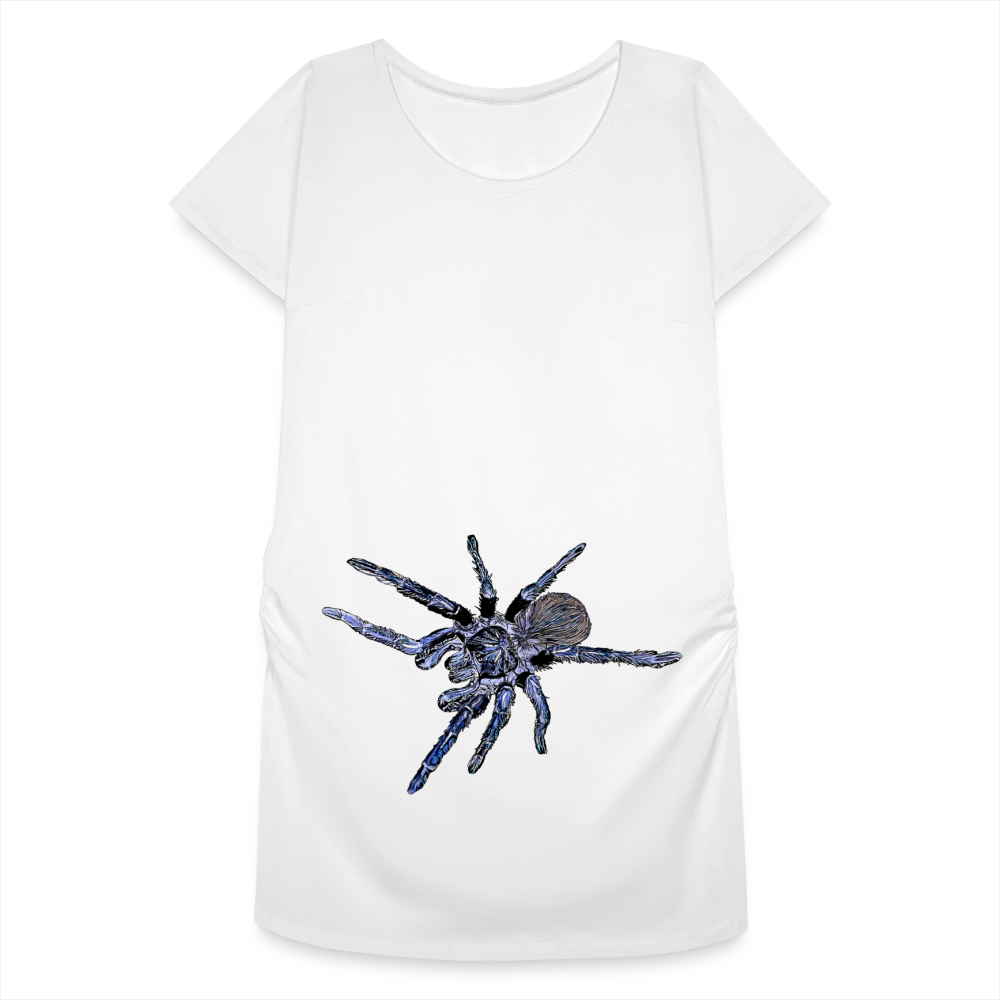 Frauen Schwangerschafts-T-Shirt Pterinopelma sazimai - weiß