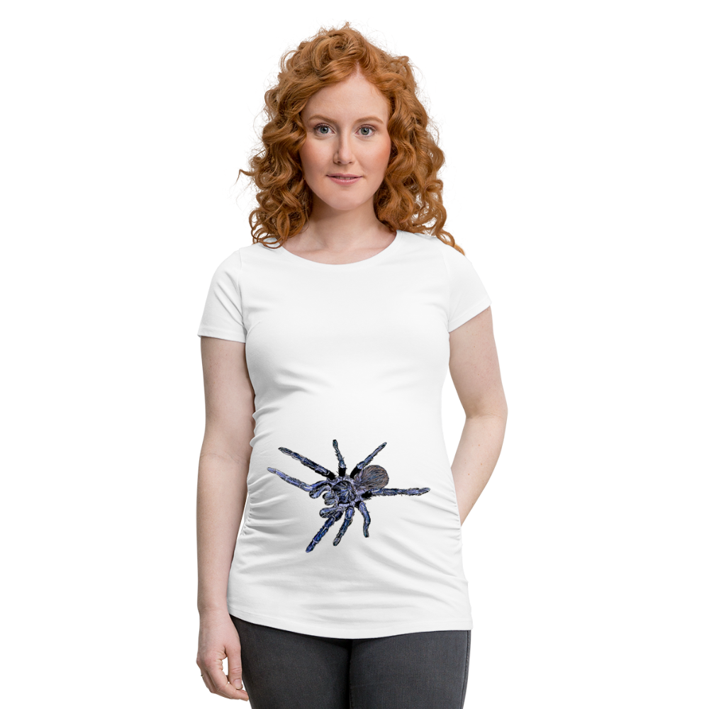 Frauen Schwangerschafts-T-Shirt Pterinopelma sazimai - weiß
