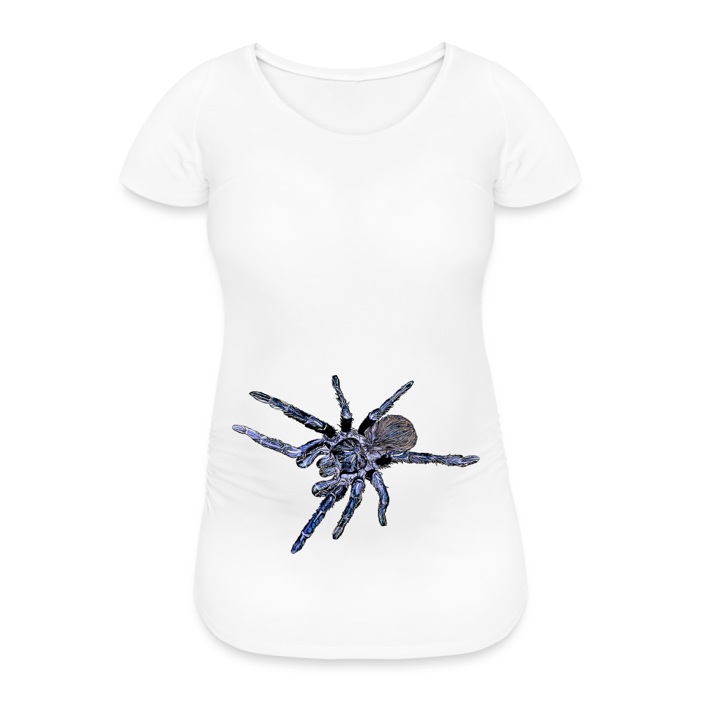 Frauen Schwangerschafts-T-Shirt Pterinopelma sazimai - weiß