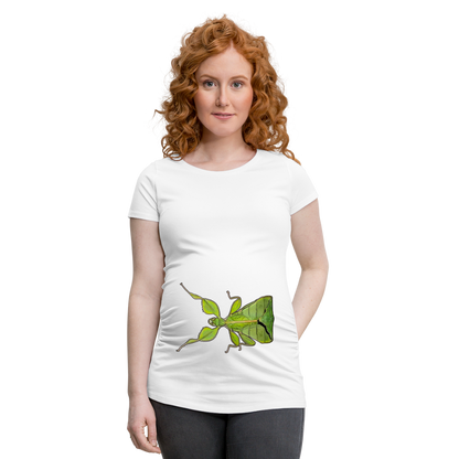 Frauen Schwangerschafts-T-Shirt Phyllium philippinicum female - weiß
