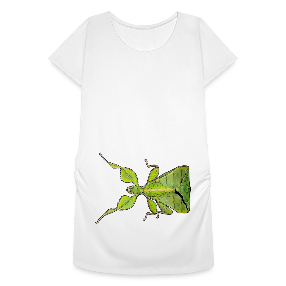 Frauen Schwangerschafts-T-Shirt Phyllium philippinicum female - weiß