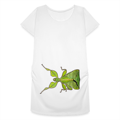 Frauen Schwangerschafts-T-Shirt Phyllium philippinicum female - weiß