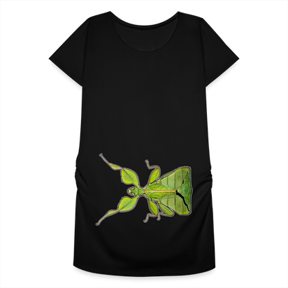 Frauen Schwangerschafts-T-Shirt Phyllium philippinicum female - Schwarz