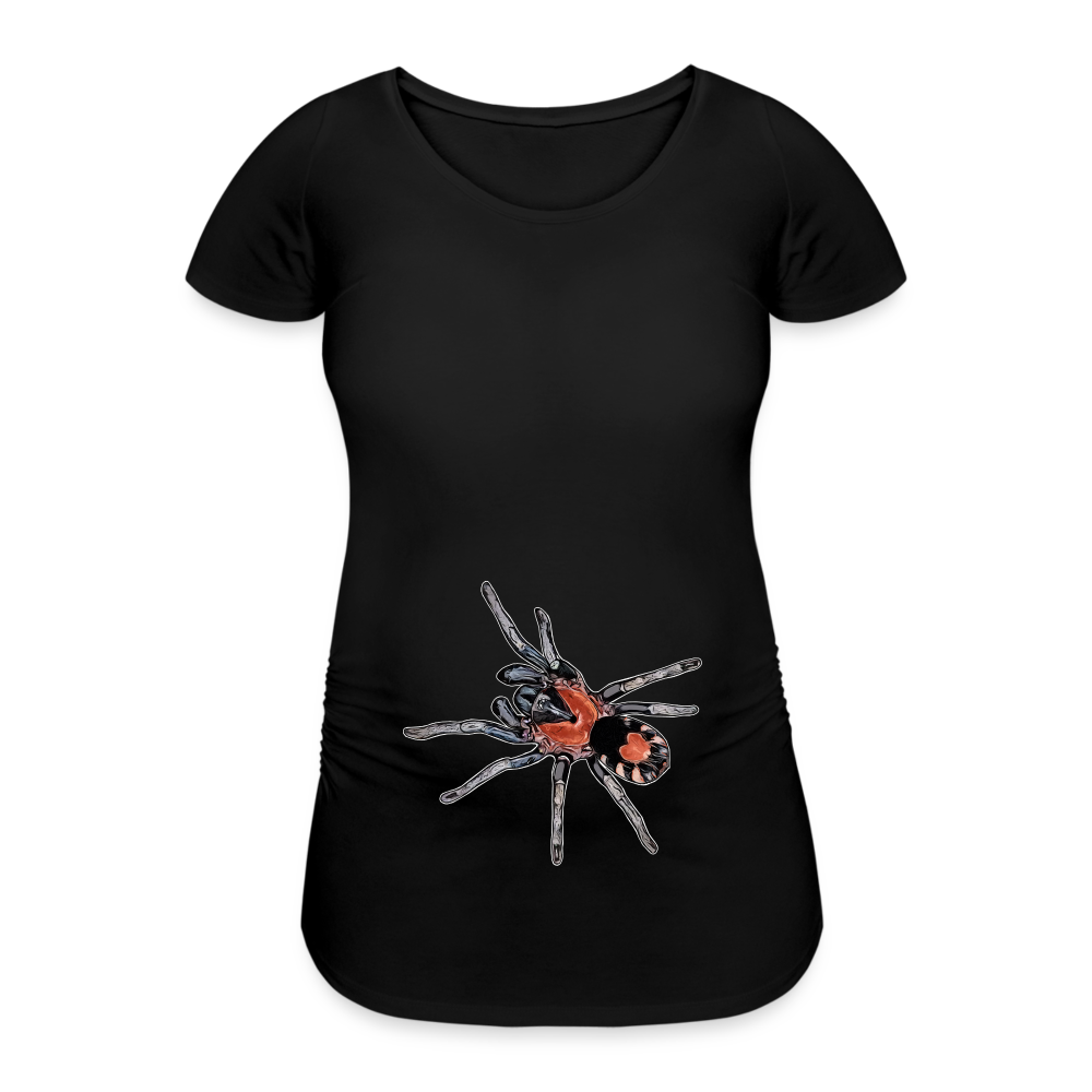 Frauen Schwangerschafts-T-Shirt Cyriocosmus elegans - Schwarz