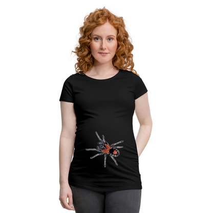 Frauen Schwangerschafts-T-Shirt Cyriocosmus elegans - Schwarz