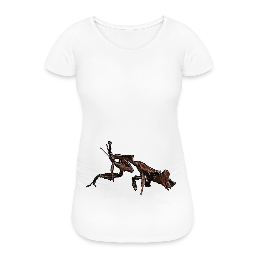 Frauen Schwangerschafts-T-Shirt Phyllocrania paradoxa female 2 - weiß