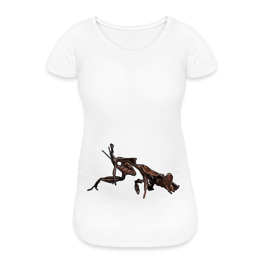 Frauen Schwangerschafts-T-Shirt Phyllocrania paradoxa female 2 - weiß