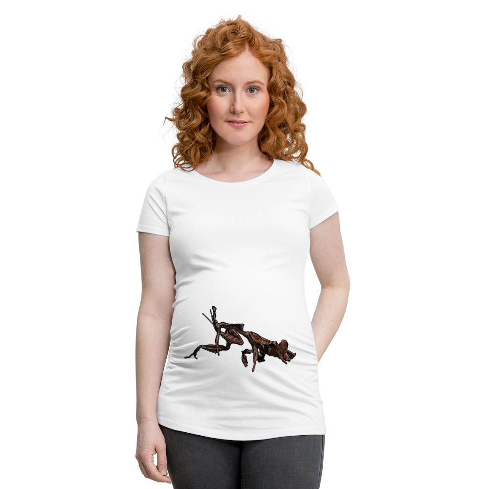 Frauen Schwangerschafts-T-Shirt Phyllocrania paradoxa female 2 - weiß