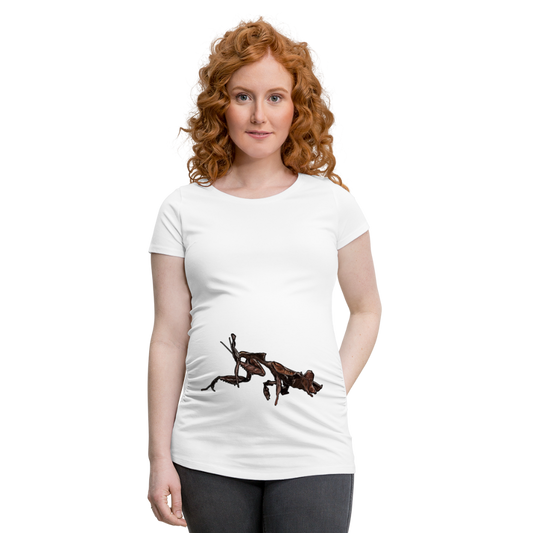 Frauen Schwangerschafts-T-Shirt Phyllocrania paradoxa female 2 - weiß
