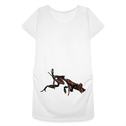 Frauen Schwangerschafts-T-Shirt Phyllocrania paradoxa female 2 - weiß