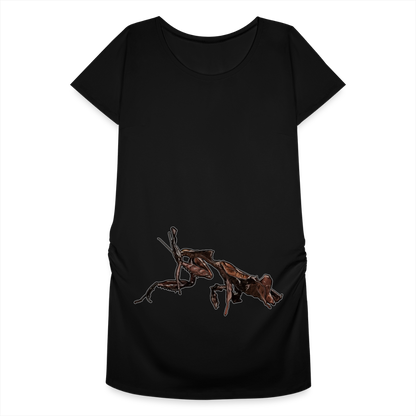 Frauen Schwangerschafts-T-Shirt Phyllocrania paradoxa female 2 - Schwarz