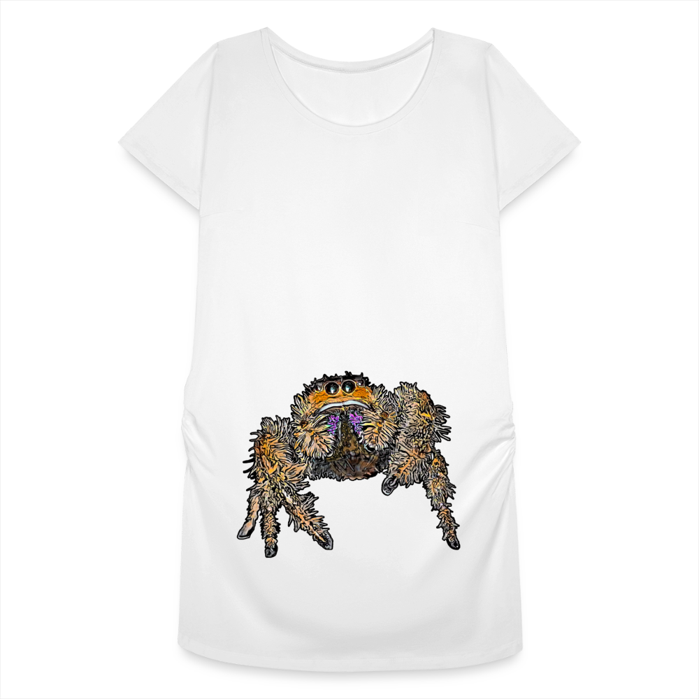 Frauen Schwangerschafts-T-Shirt Phidippus regius Everglades female - weiß