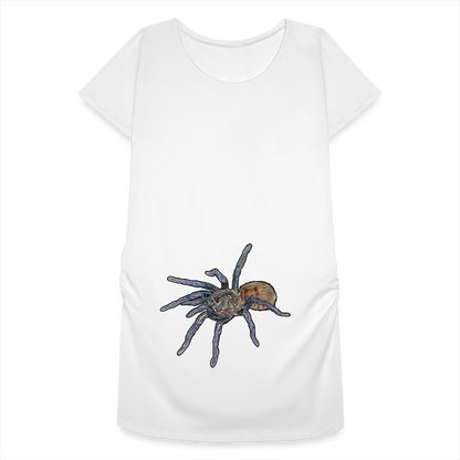 Frauen Schwangerschafts-T-Shirt Chromatopelma cyaneopubescens - weiß