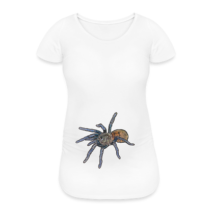 Frauen Schwangerschafts-T-Shirt Chromatopelma cyaneopubescens - weiß