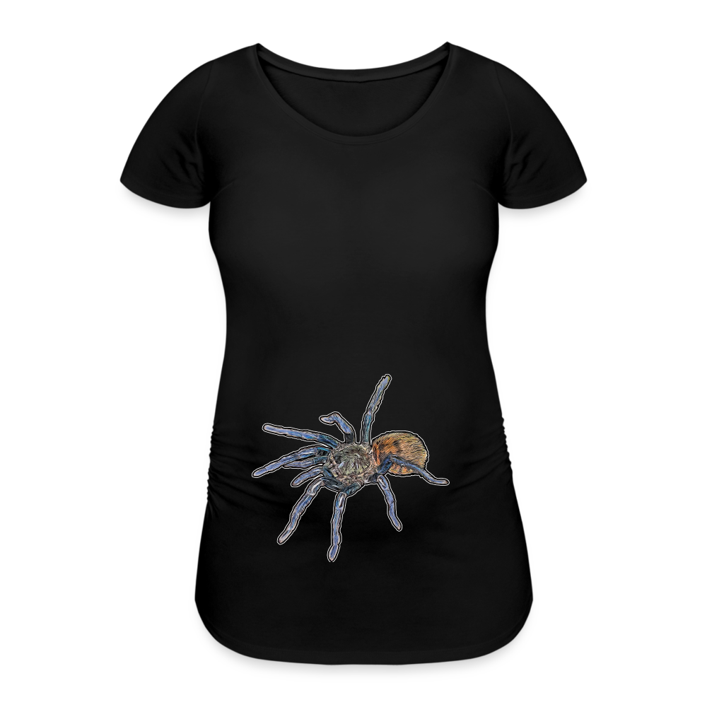 Frauen Schwangerschafts-T-Shirt Chromatopelma cyaneopubescens - Schwarz