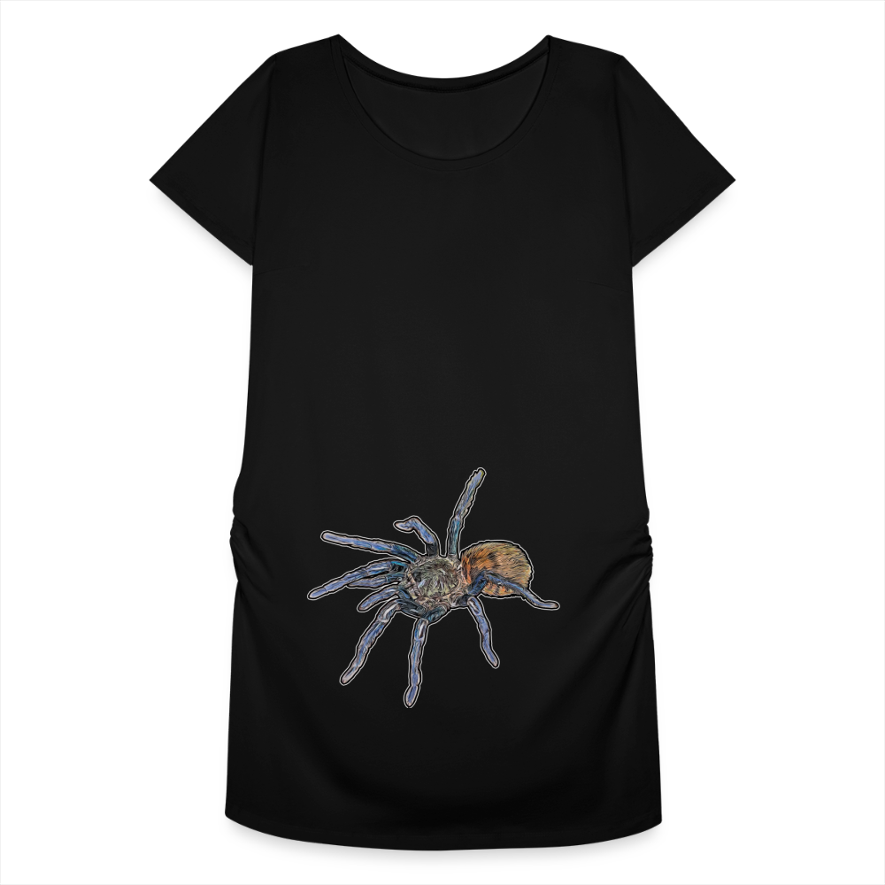 Frauen Schwangerschafts-T-Shirt Chromatopelma cyaneopubescens - Schwarz