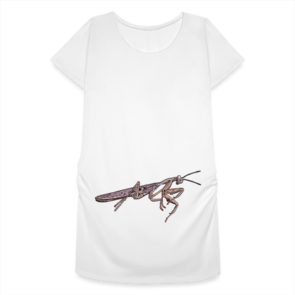 Frauen Schwangerschafts-T-Shirt Rhombodera kirbyi male - weiß