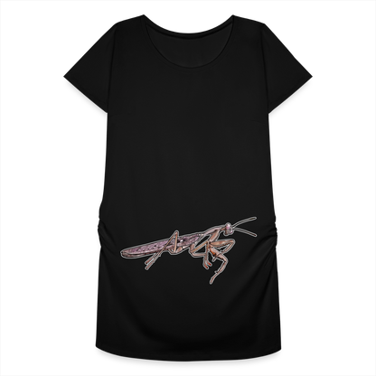 Frauen Schwangerschafts-T-Shirt Rhombodera kirbyi male - Schwarz