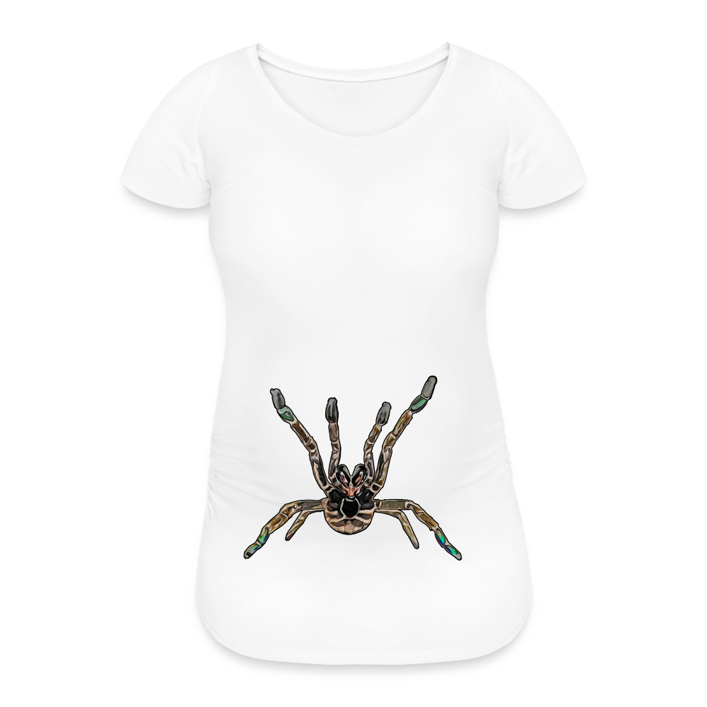 Frauen Schwangerschafts-T-Shirt Pterinochilus murinus tcf - weiß