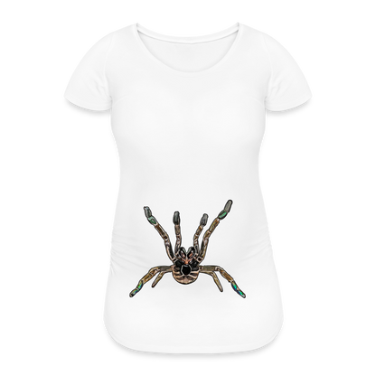 Frauen Schwangerschafts-T-Shirt Pterinochilus murinus tcf - weiß