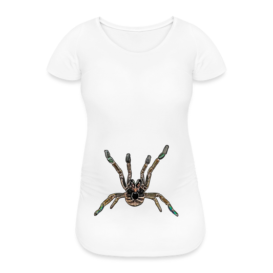 Frauen Schwangerschafts-T-Shirt Pterinochilus murinus tcf - weiß