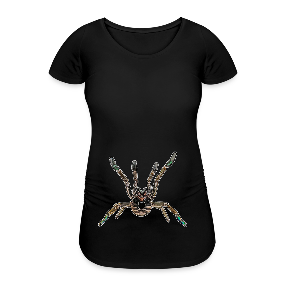 Frauen Schwangerschafts-T-Shirt Pterinochilus murinus tcf - Schwarz
