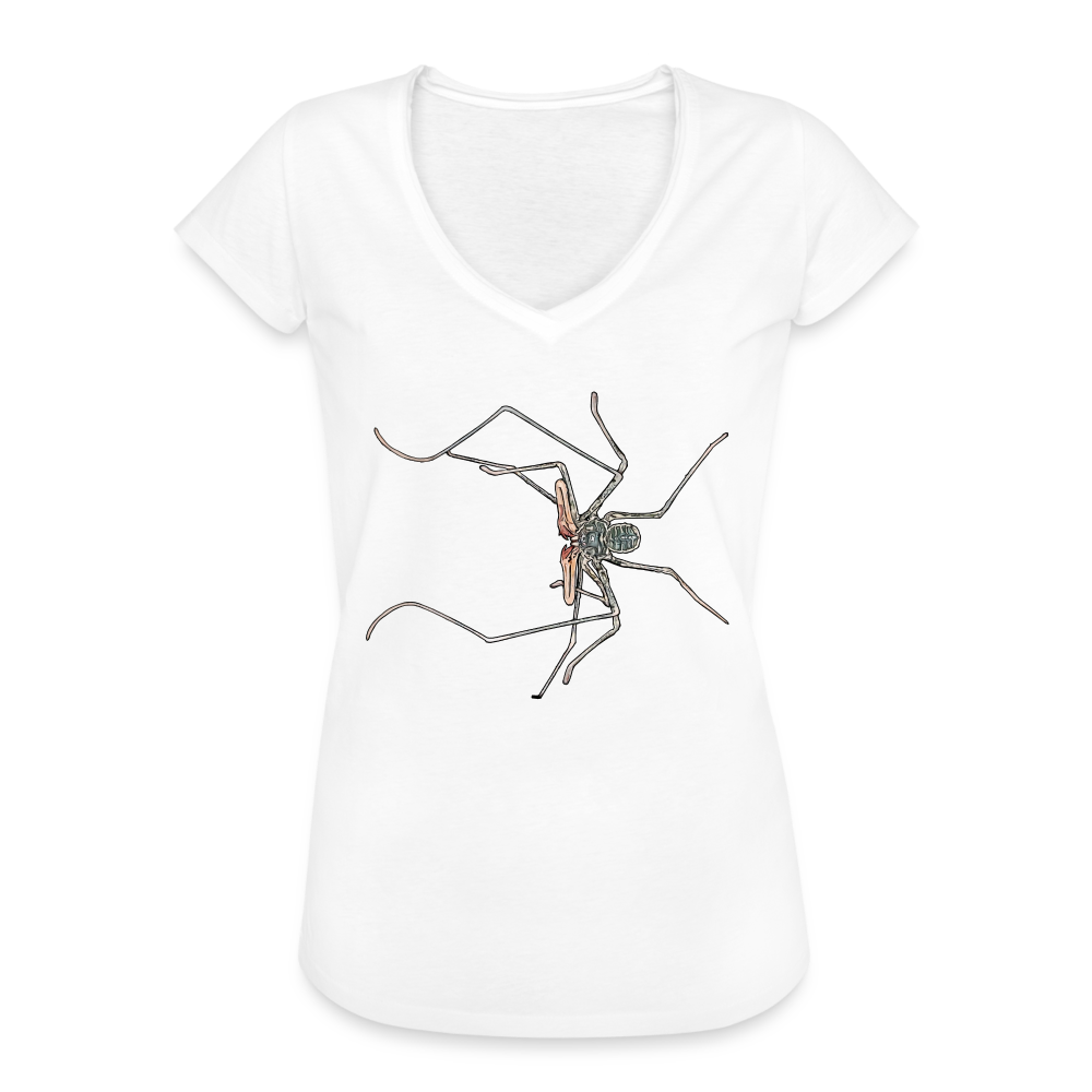 Frauen Vintage T-Shirt Euphrynichus bacillifer - weiß