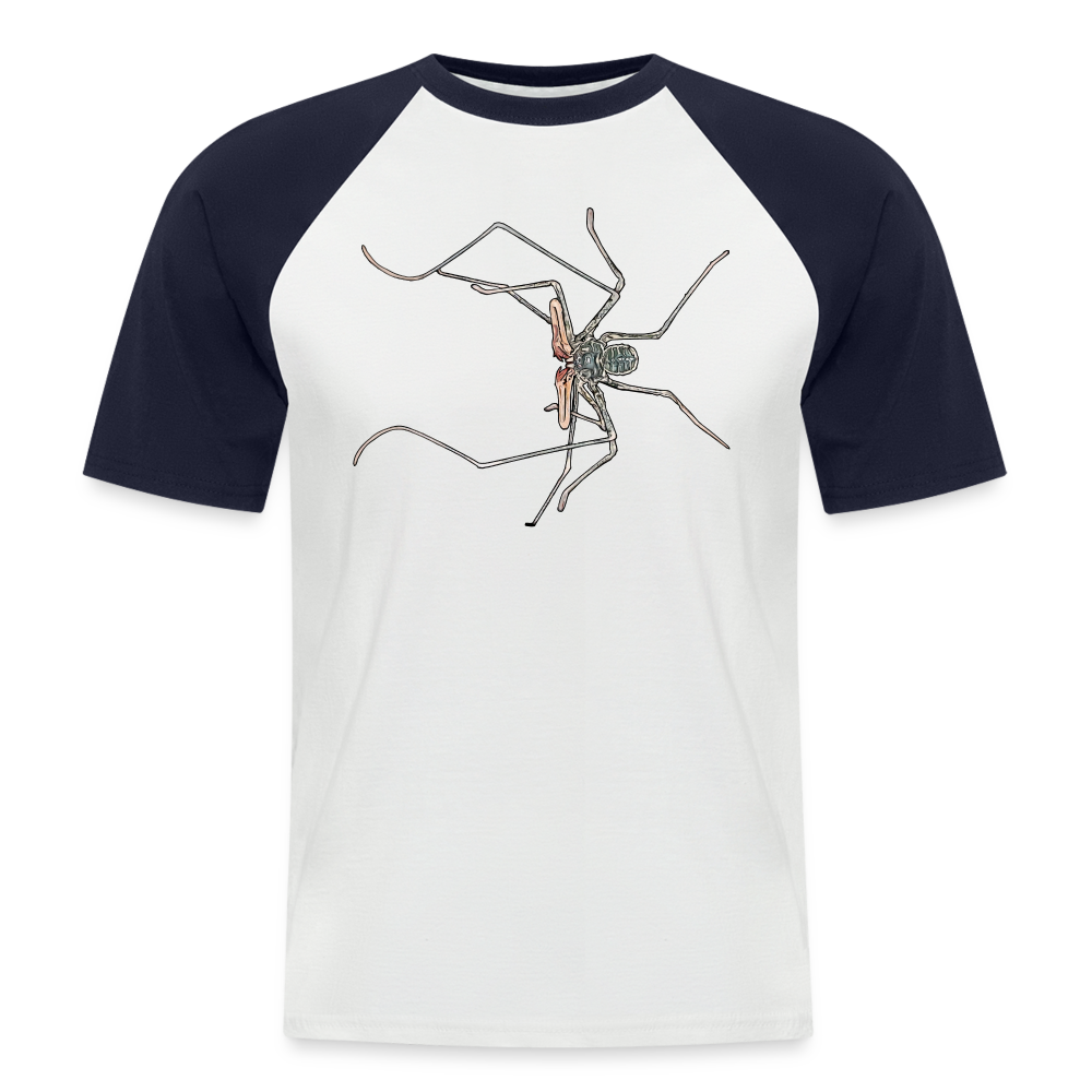 Männer Baseball-T-Shirt Euphrynichus bacillifer - Weiß/Navy