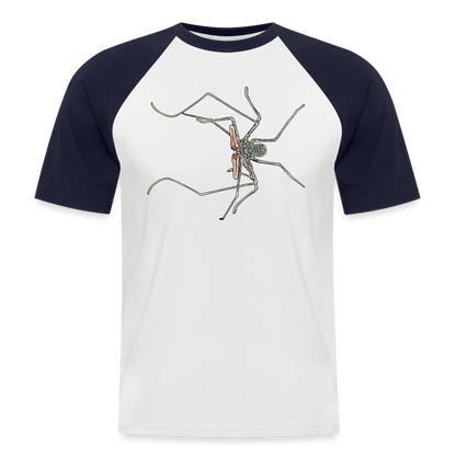 Männer Baseball-T-Shirt Euphrynichus bacillifer - Weiß/Navy