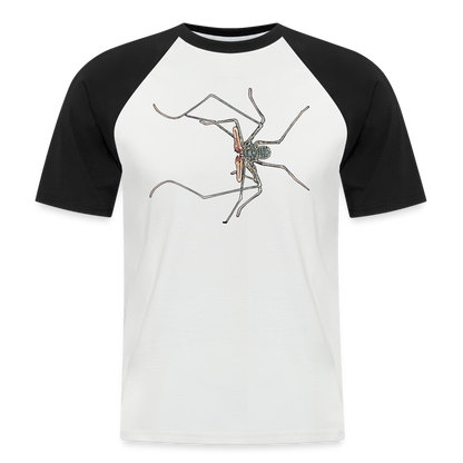 Männer Baseball-T-Shirt Euphrynichus bacillifer - Weiß/Schwarz