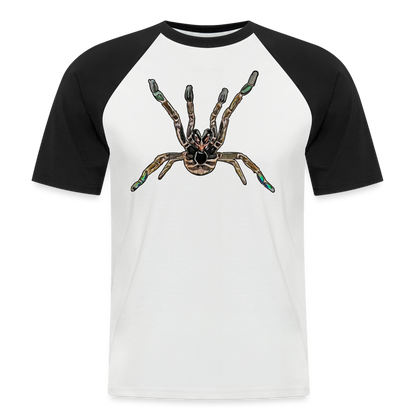 Männer Baseball-T-Shirt Pterinochilus murinus tcf - Weiß/Schwarz