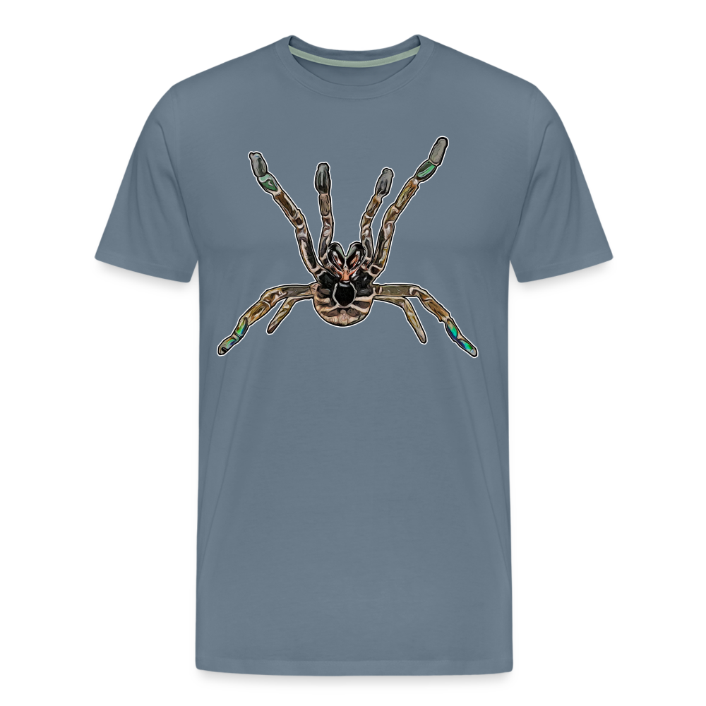 Männer Basic T-Shirt Pterinochilus murnius tcf - Blaugrau