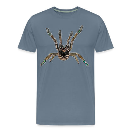 Männer Basic T-Shirt Pterinochilus murnius tcf - Blaugrau