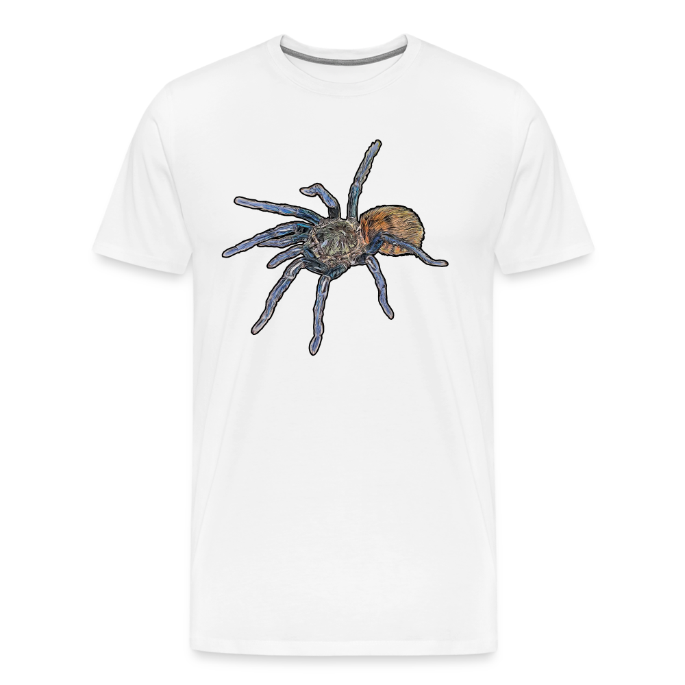 Männer Basic T-Shirt Chromatopelma cyaneopubescens - weiß