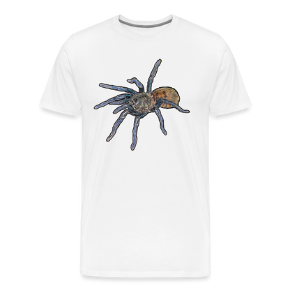 Männer Basic T-Shirt Chromatopelma cyaneopubescens - weiß