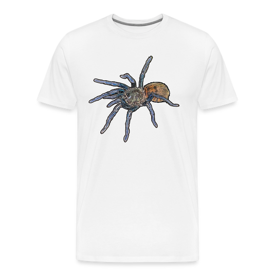 Männer Basic T-Shirt Chromatopelma cyaneopubescens - weiß