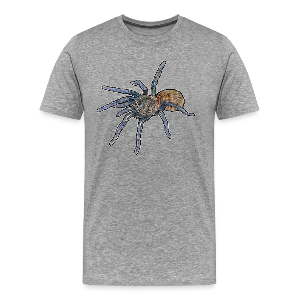 Männer Basic T-Shirt Chromatopelma cyaneopubescens - Grau meliert